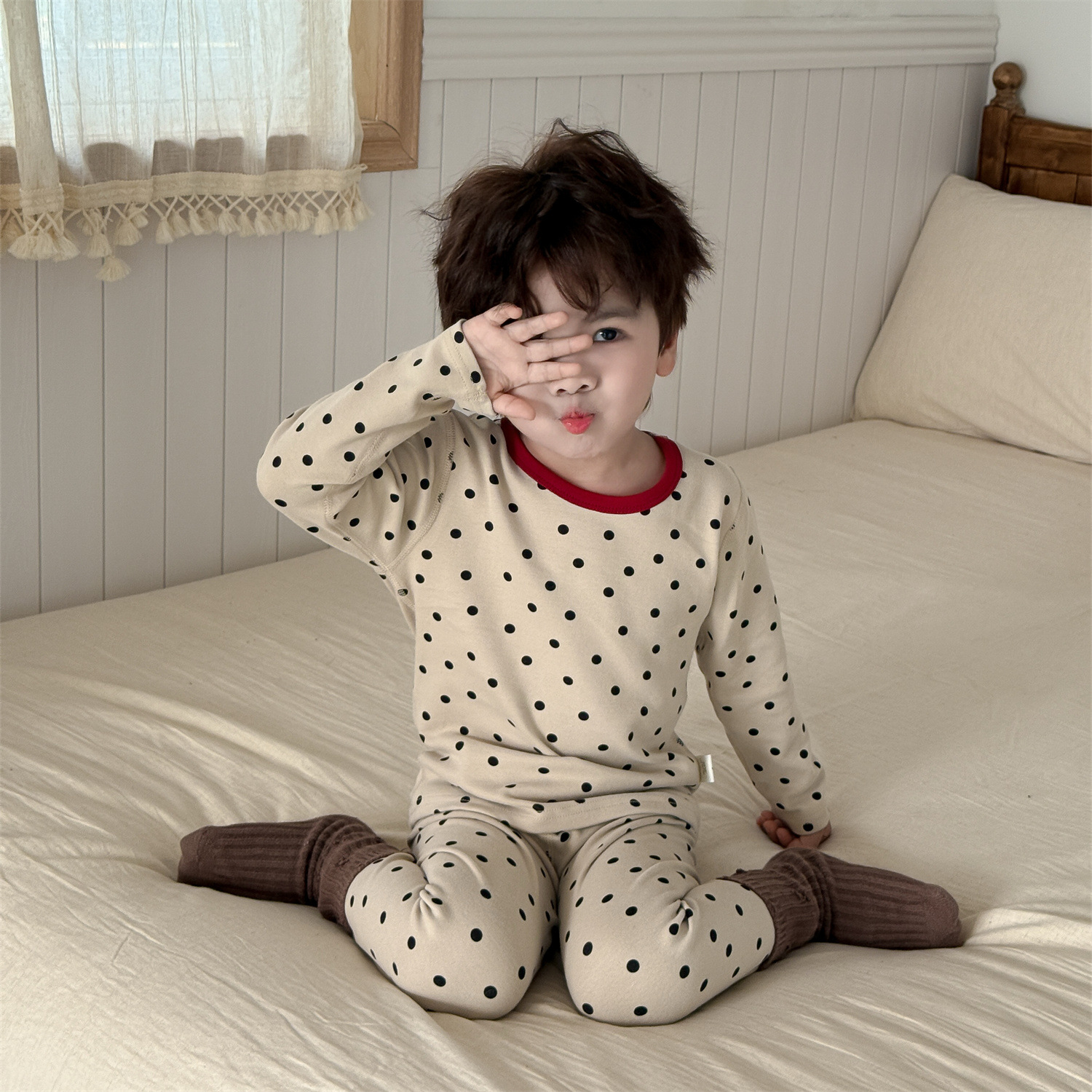 Brown dots / 80cm