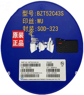 0805稳压二极管BZT52C43S 丝印WU SOD-323 贴片二极管 43V
