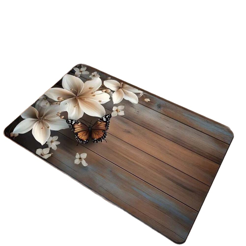 Alfombras de suelo de baño de generación de Temu transfronterizas almohadillas de absorción de agua y antideslizantes de baño de sentido superior almohadillas de barro de diatomeas image 6