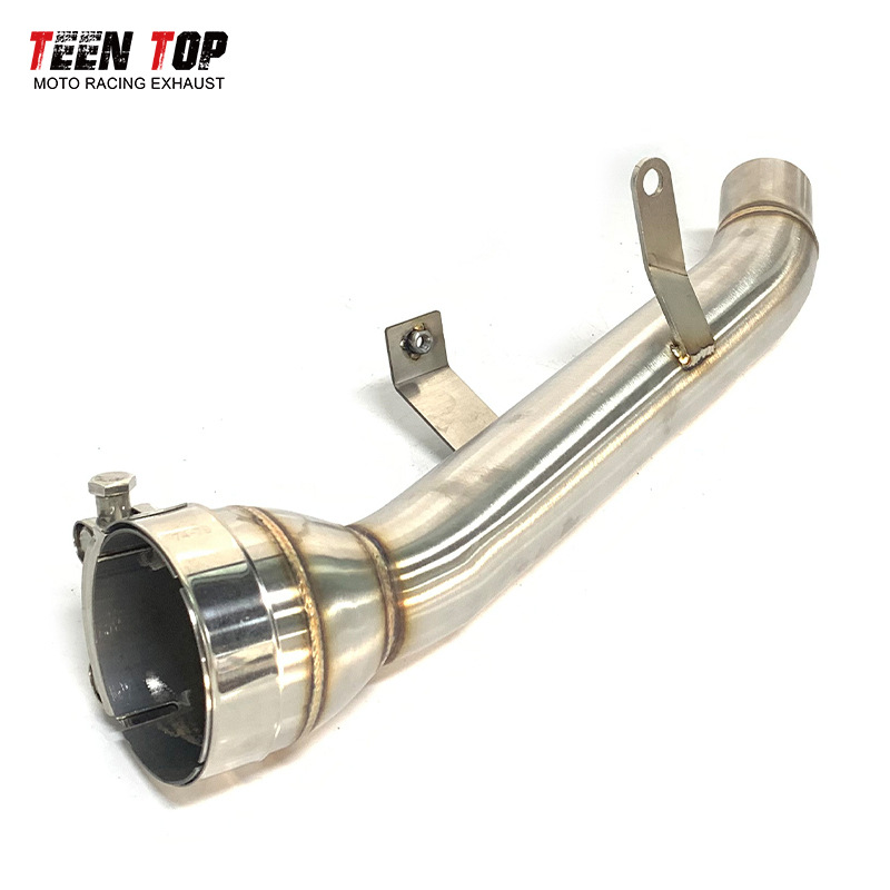 Suitable for Suzuki Gsx-S1000 Exhaust Pipe Modification, Gsx-S1000F Stainless Steel Back-Pressure Drum Mid-Section Exhaust