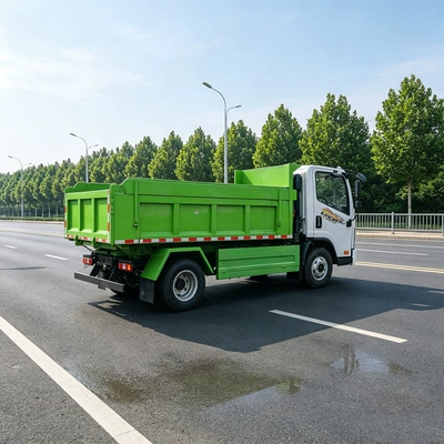 Cross-border 5-ton self-loading garbage truck, Yük maşınları