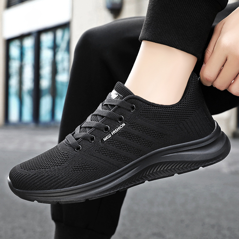 Shoes for Men, Versatile Spring New Men's Casual Sports Shoes, Comfortable Fly Woven Shoes for Men and Women, Same Style Couple Shoes, Dropshipping