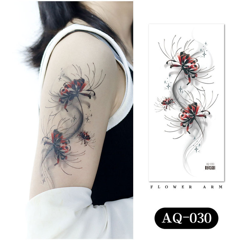 瑞卡竜の新しい商品の供給源の花の紋章はファッション的な花の腕の防水の刺青の貼る紙を貼ります。|undefined
