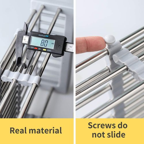 Kitchen sink drain basket drain rack stainless steel thickened pool vegetable washing basin tableware water filtration basket expandable