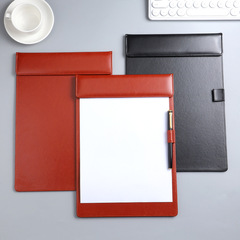 Leather A4 board for wholesale hotel supplies, magnetic writing pad, business meeting folder board, custom logo
