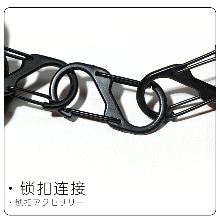 SM Wrist & Leg Restraint Set with PU Cuffs, Black Flying Fish Style — detail image 6