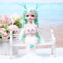 音乐娃娃外贸货源洋靓彩美人鱼娃娃换装公主恒潮迷糊芭比娃娃公仔