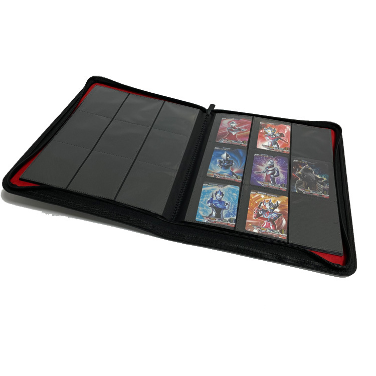 PU pickup card play card album card bag Ultraman card storage bag zipper fully enclosed PTCG card collection card album