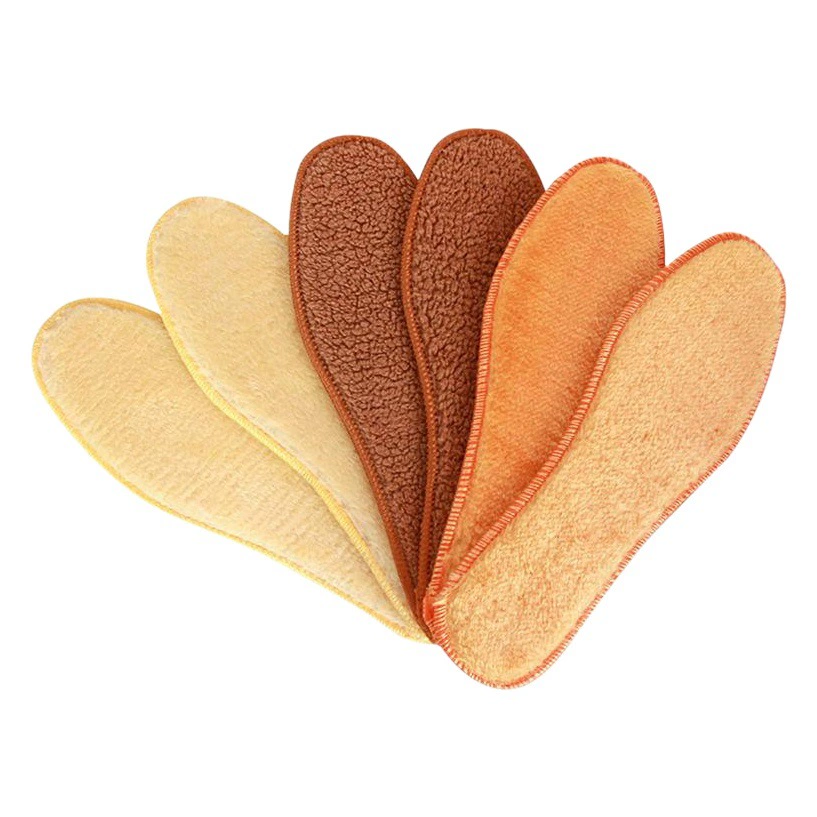 Теплые стельки с плюшевой подкладкой и утолщенным дизайном для мужчин и женщин, зимние стельки из кожи и меха с защитой от снега, с имитацией меха альпаки.