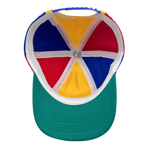 2025 Baseball Cap Spring and Autumn Fashion Striped Parent-Child Sun Hat Cartoon Cute Propeller Sunshade Hat