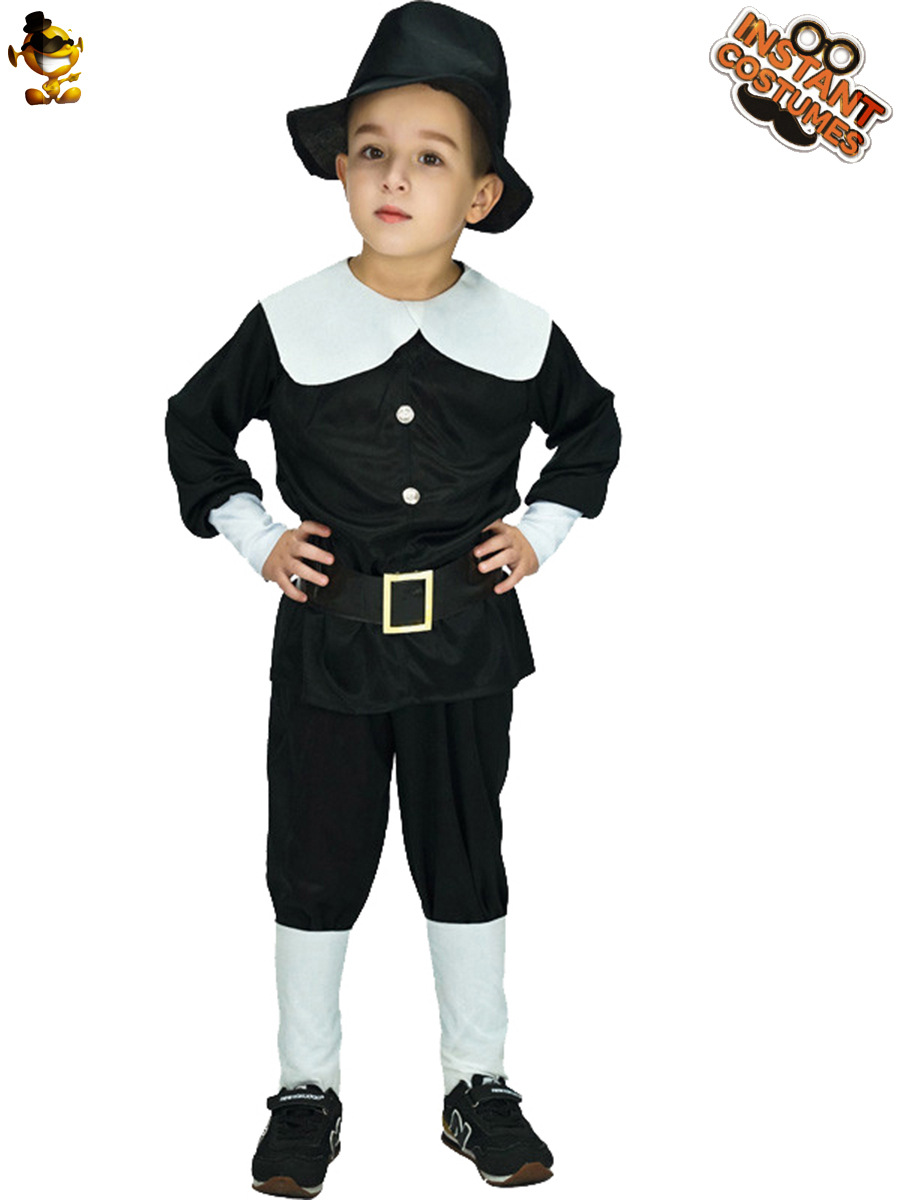 Halloween niños niño mayordomo juego de rol partido traje Bélgica pequeño héroe etapa rendimiento traje