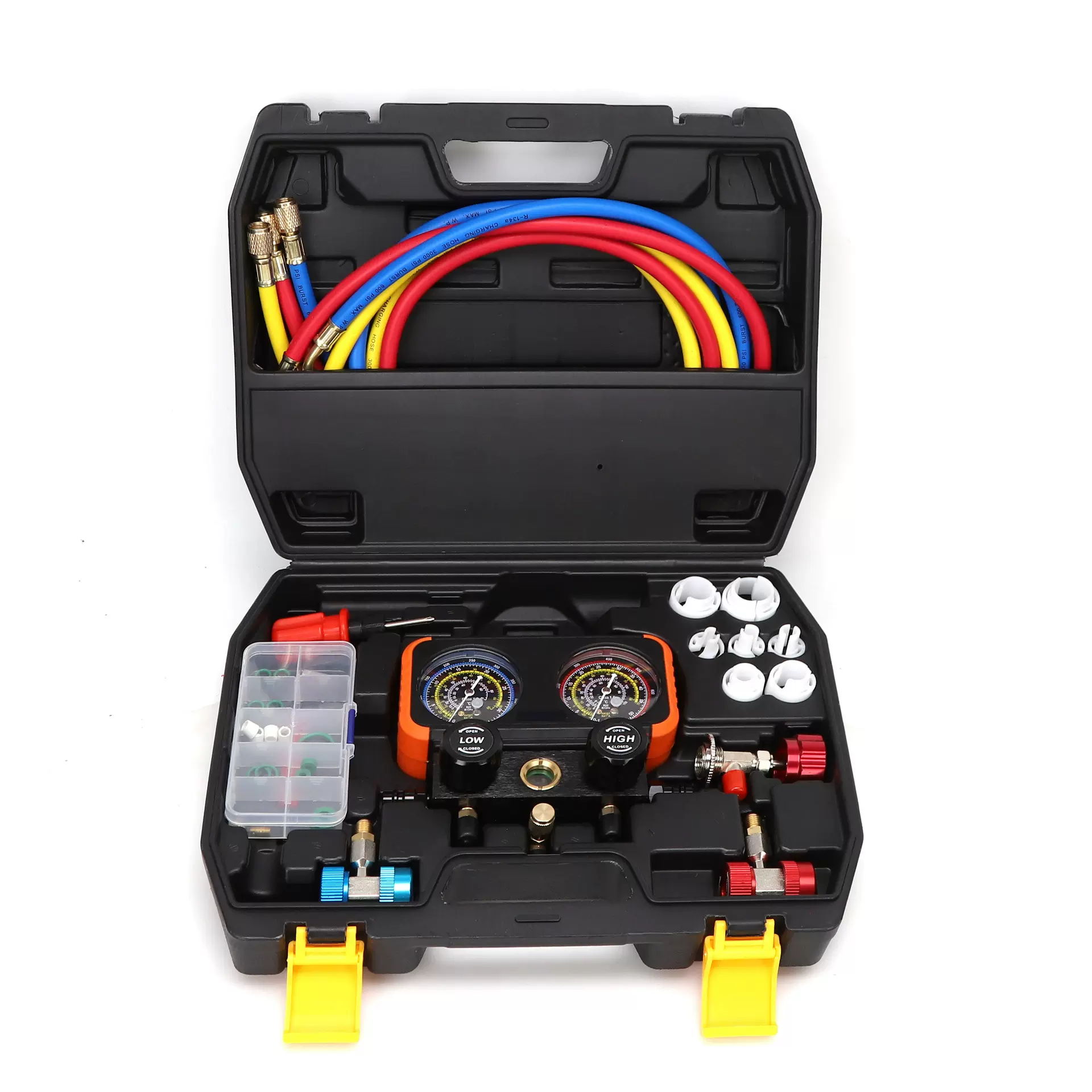 厂家直供冷媒表工具套组汽车加液压力仪表冷媒双表阀空调加氟工具