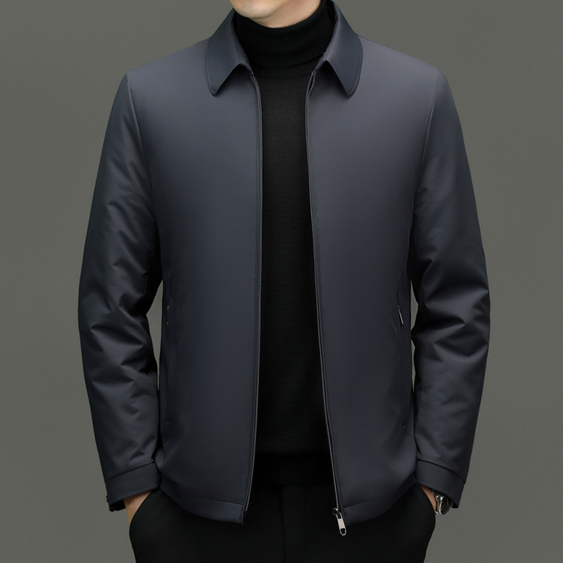 Counter Cold-proof Down Jacket Men's Business Leisure Administrative Civil Servant Men's Jacket Warm White Goose Down Men's Jacket