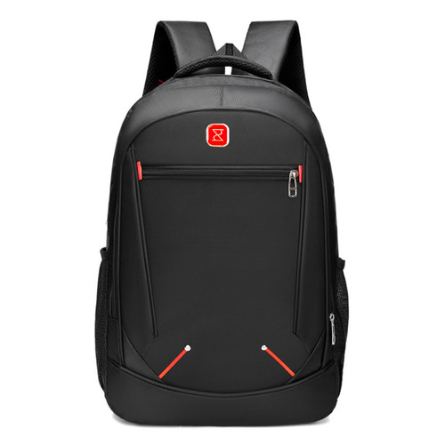 Wholesale new solid color backpack men's business computer bag primary and secondary school student school bag large capacity travel backpack