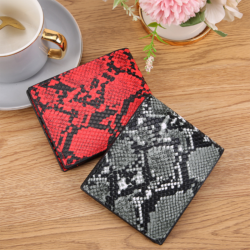Snakeskin Wallet Red