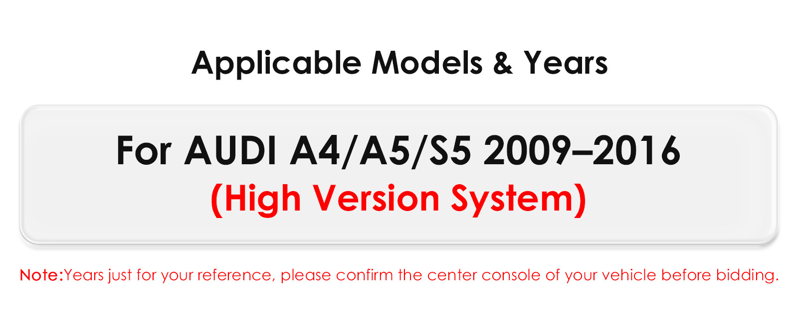 Suitable for 09-16 Audi A4 A5 S5 car central control display large screen Carplay vehicle smart navigation