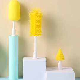 新款电动长柄可拆卸海绵刷头保温杯清洁洗清洁刷家用奶瓶刷杯子刷