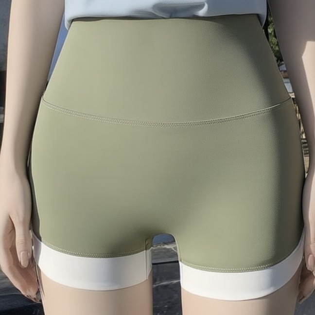 Women's Summer Thin Shark Pants for Outdoor Wear, Barbie Yoga Tummy Control and Butt-Lifting Seamless Shorts, Anti-Exposure Safety Shorts