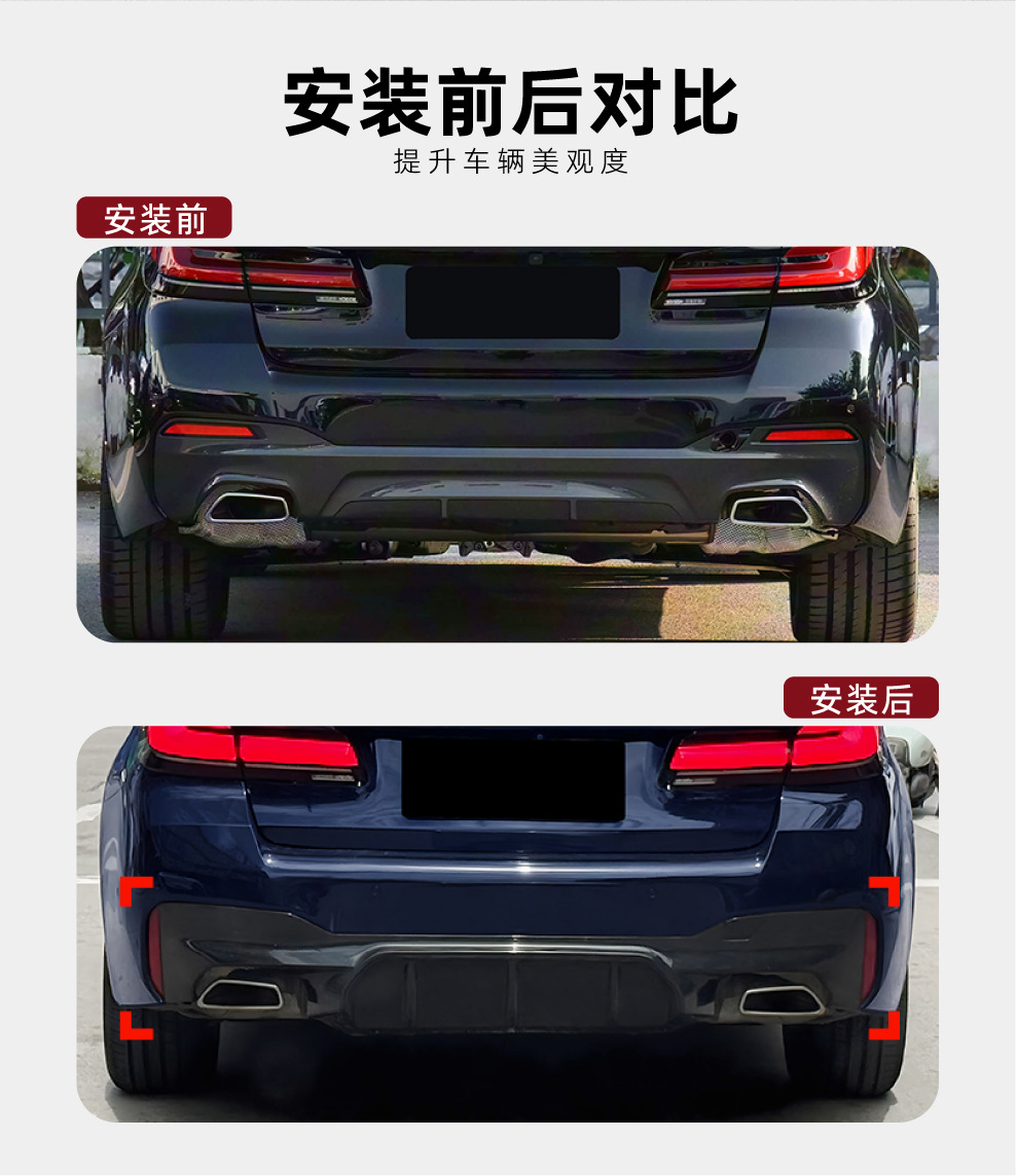 Suitable for Bmw 5 Series G30 G31 m Sport 2018-2023 M5 Rear Lip Rear Lip Spoiler Modification