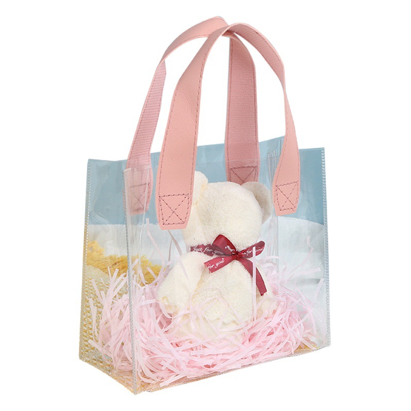 Daisy PVC bolsa transparente ins estilo bolsa de caramelo regalo bolsa de regalo fábrica en stock bolsa de embalaje de plástico