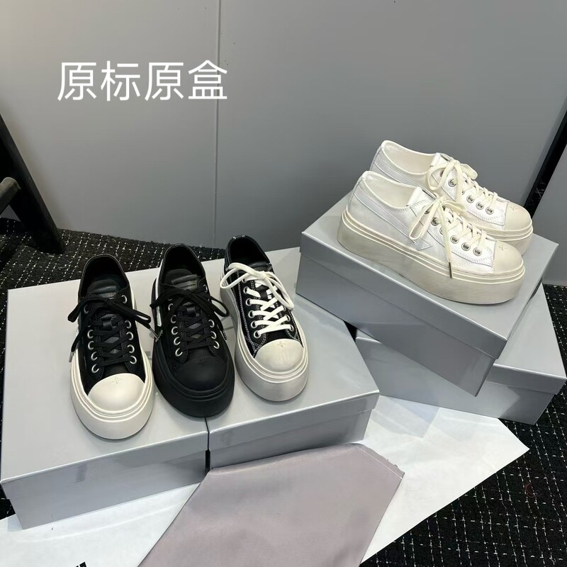 High-Top Sm Cross Badge Large Head Fk Thick-Soled Derby Shoes for Women, Genuine Leather Canvas Height-Increasing Dad Shoes, Essential for Petite Individuals High-Top Sm Cross Badge Large Head Fk Thick-Soled Derby Shoes for Women, Genuine Leather Canvas Height-Increasing Dad Shoes, Essential for Petite Individuals