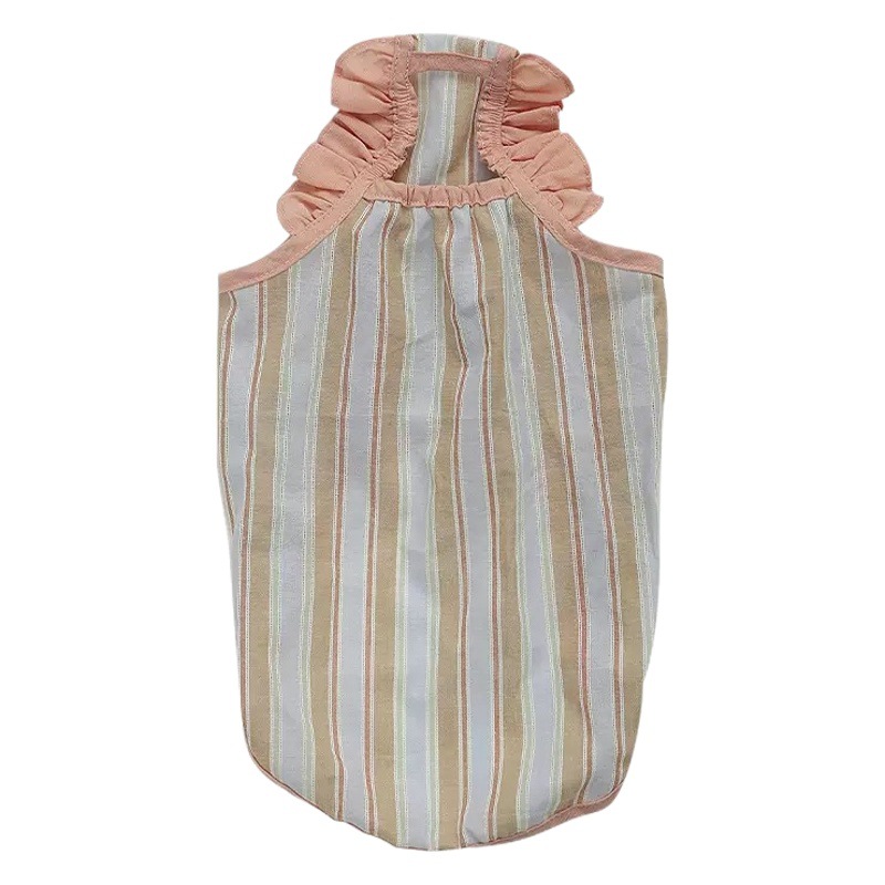 Ropa de gato de verano fino mascota gato marioneta de oro Gira gatito verano anti-pelo chaleco camisola