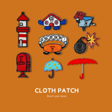 厂家直销绣花标热熔胶刺贴绣布贴卡通可爱补丁贴服装辅料饰品配件