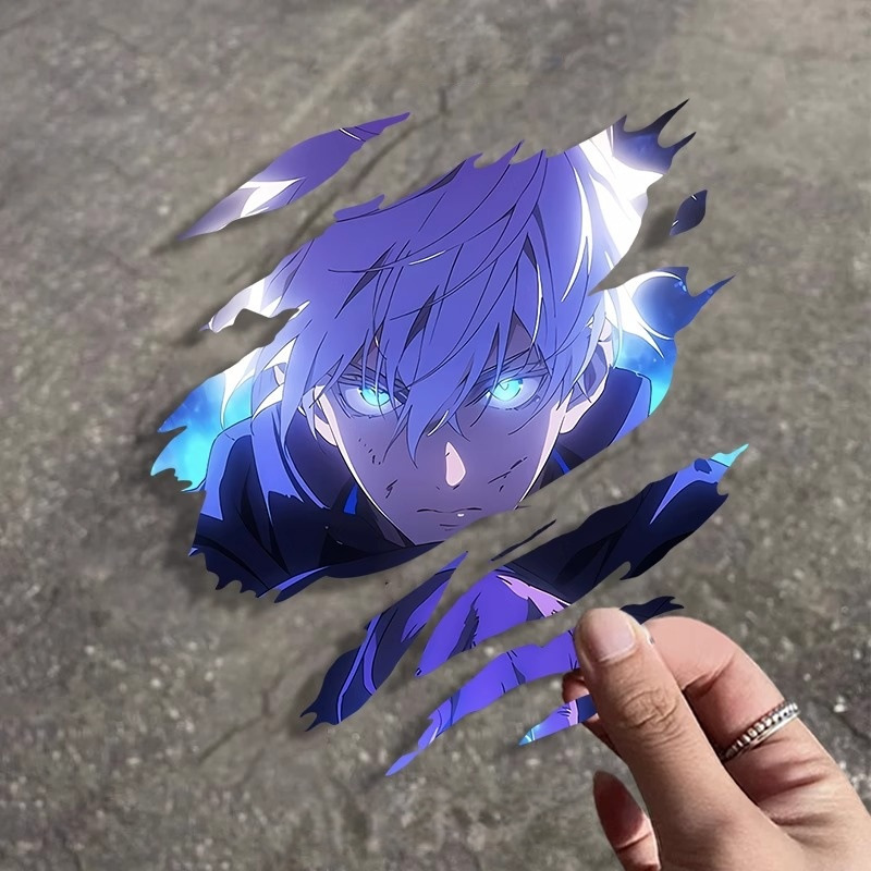 Anime Gojo Satoru Spell Return Tear Car Sticker Personalized Creative Electric Vehicle Motorcycle Waterproof Decorative Sticker Anime Gojo Satoru Spell Return Tear Car Sticker Personalized Creative Electric Vehicle Motorcycle Waterproof Decorative Sticker