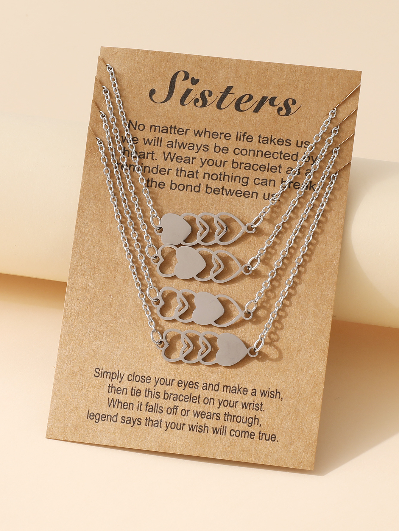 4 사랑 목걸이-실버