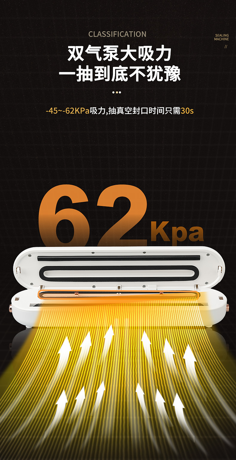 Vacuum sealer, small household, multifunctional
