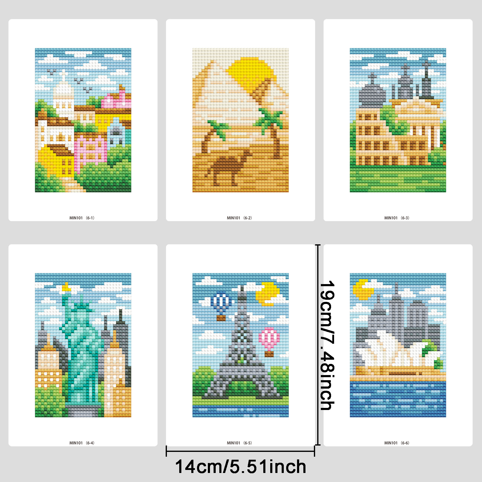 Pintura de diamante alrededor del hogar retro estilo europeo colgado a mano DIY puntos de perforación decoración ornamentos lujosos colgados combinación de pintura de pared