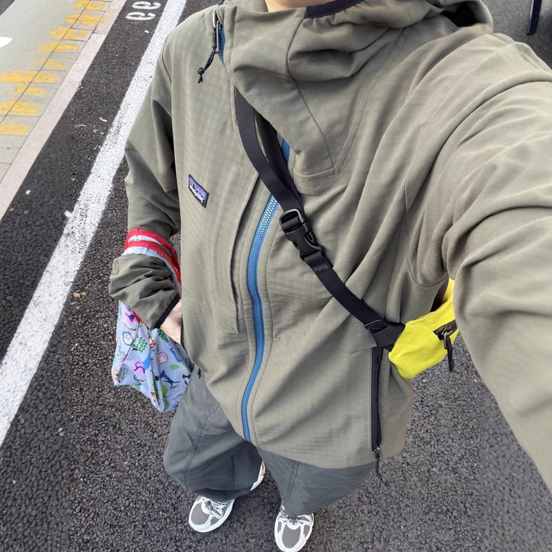 Pata Techface Hoody Sports Outdoor Simple Casual Workwear Windproof Soft Shell Hooded Zipper Jacket