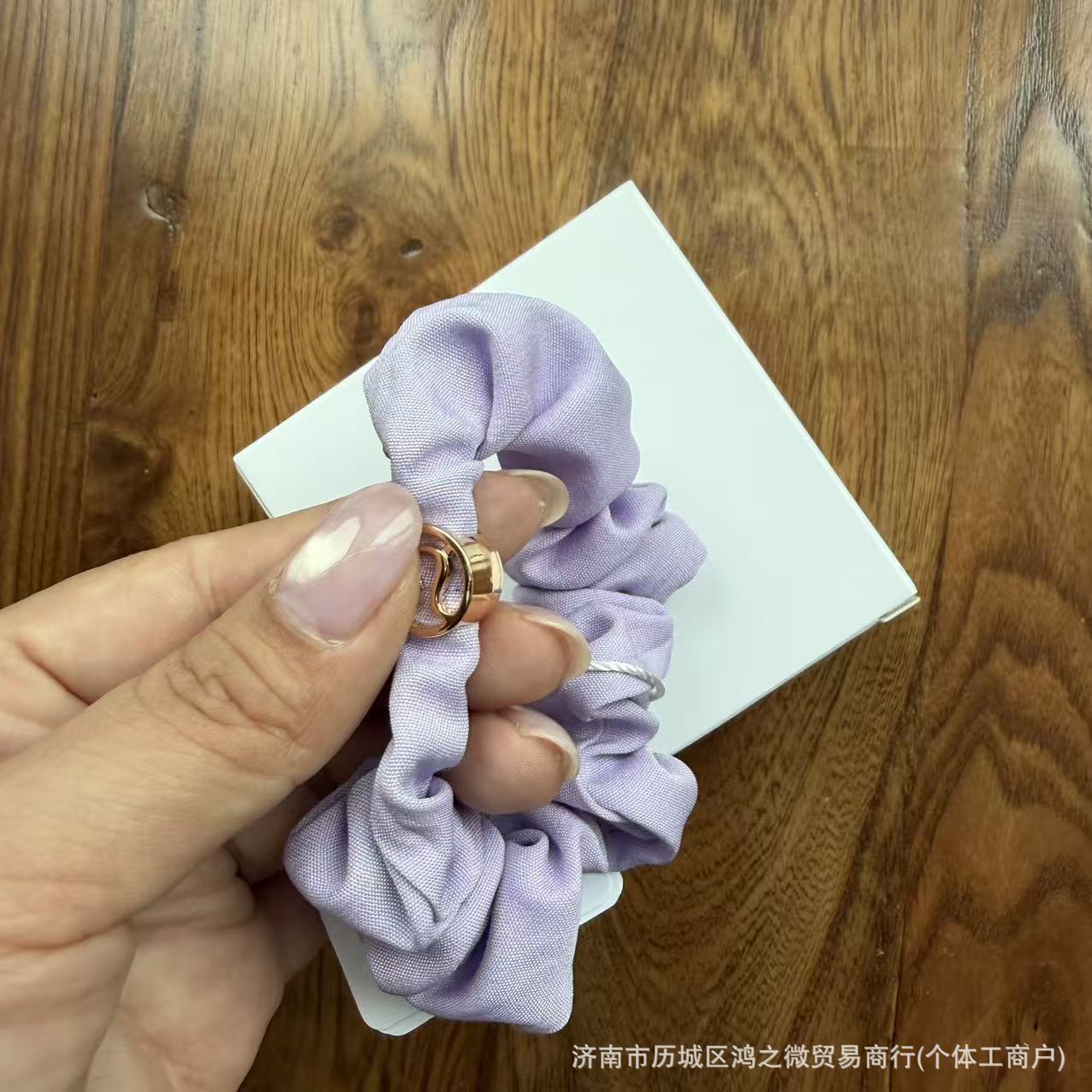 Lu's Chanel-Style Women's Logo Hair Tie, Yoga Sporty Ponytail Hair Rope, Fresh, Sweet, Simple, High Elasticity