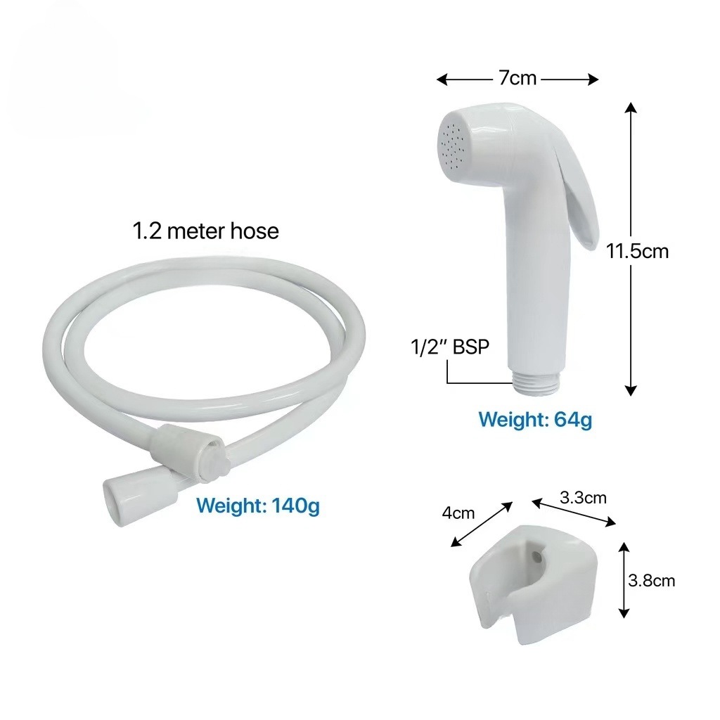 Toilet spray gun, bathroom handheld feminine wash nozzle, household toilet nozzle, flushing and cleaning toilet, toilet flushing gun undefined