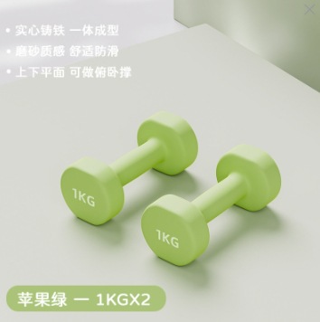 Dumbbelle mujer acondicionamiento físico equipo doméstico para niños y hombres combinación de hierro puro Dumbbelle entrenamiento braquial de la escuela primaria
