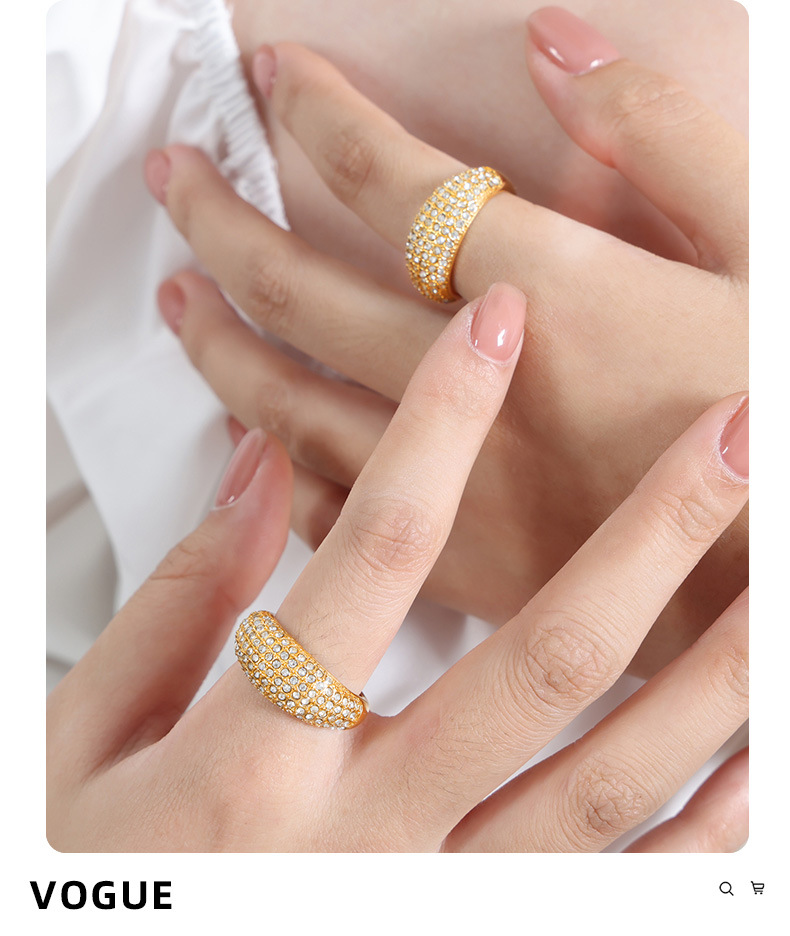 Minimalist Starry Sky Cz Diamond Designer Ring Luxury Style_voghion.com