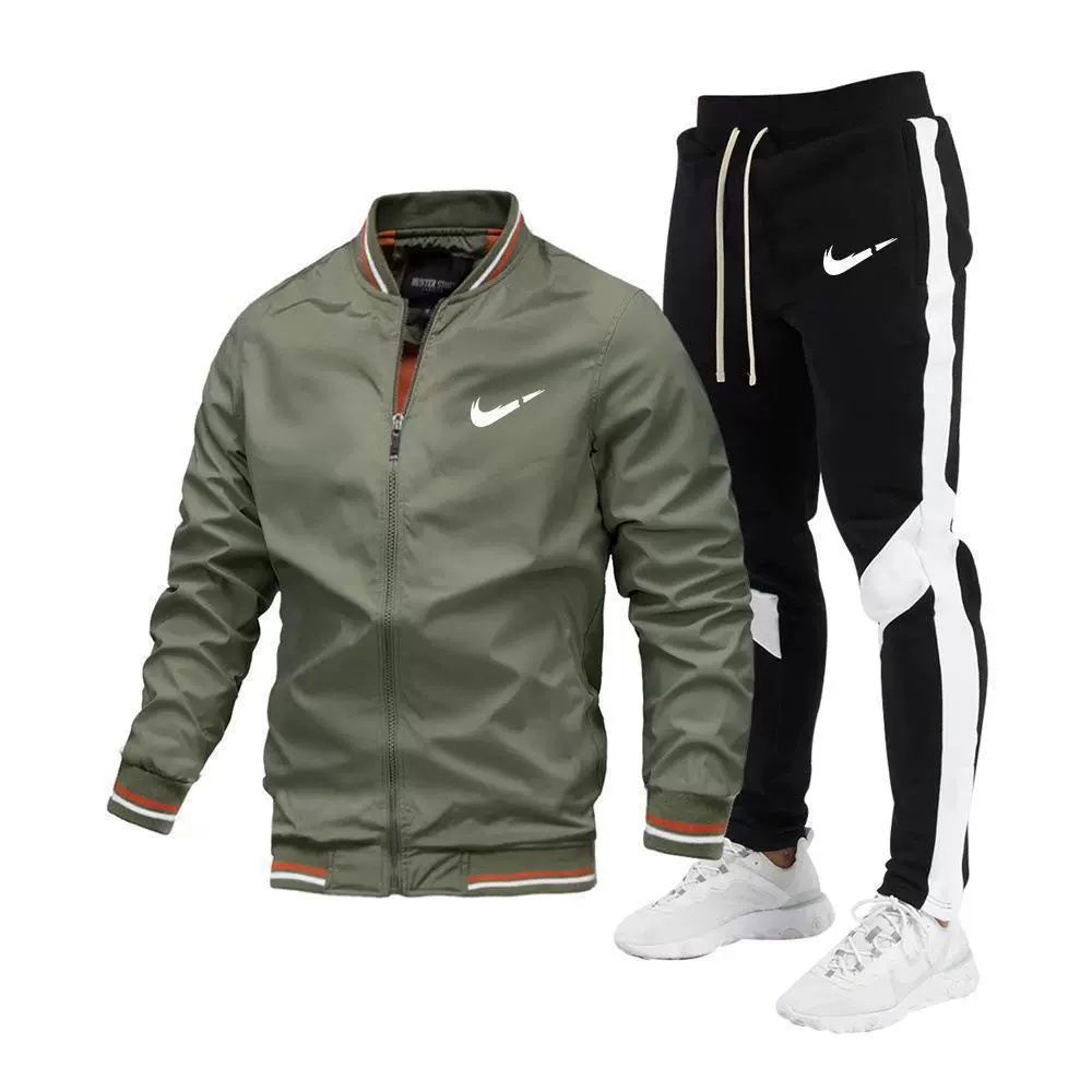 2023 весна и осень новая трансграничная внешняя торговля повседневная куртка с воротником пиджак сшитые брюки для мужчин спортивный костюм