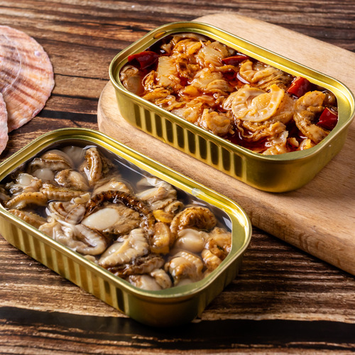 San Fish Holy Gate Scallops in Canned Headset for Wholesale, Ready-to-Eat with Dalian Spicy Seafood Scallops in Canned Headset