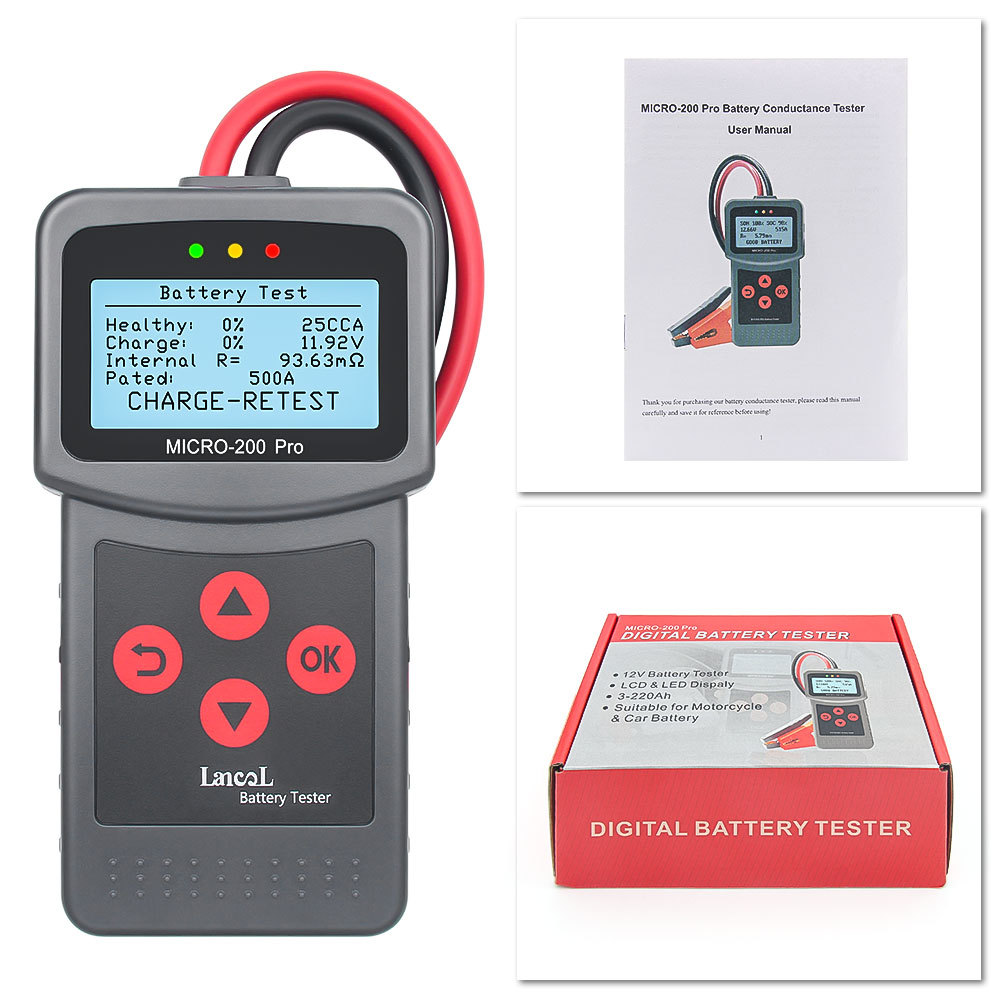 MICRO-200 Pro battery conductance tester multi-language battery detector