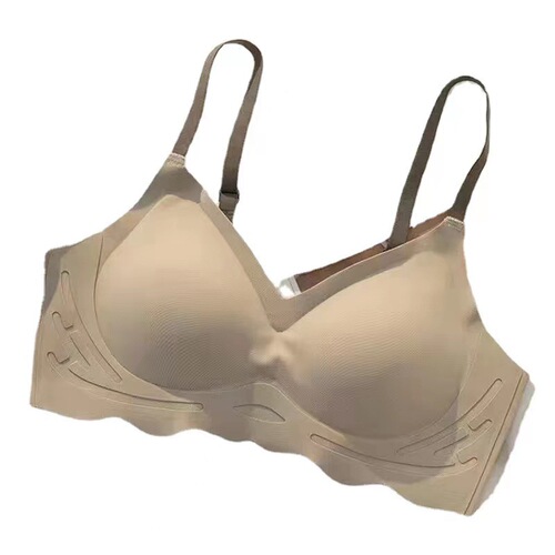 Underwear for women, thin, small breasts, breathable, traceless, no rims, beautiful back, student girl bra, sports sleep bra