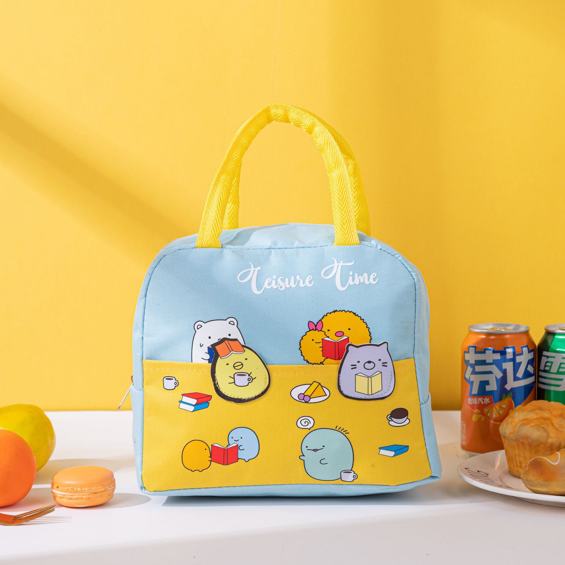 Bolsa de almuerzo portátil, bolsa para lonchera, bolsa para comida de estudiantes y niños, bolsa para lonchera, bolsa bento, bolsa de almuerzo de papel de aluminio, bolsa de almuerzo para picnic