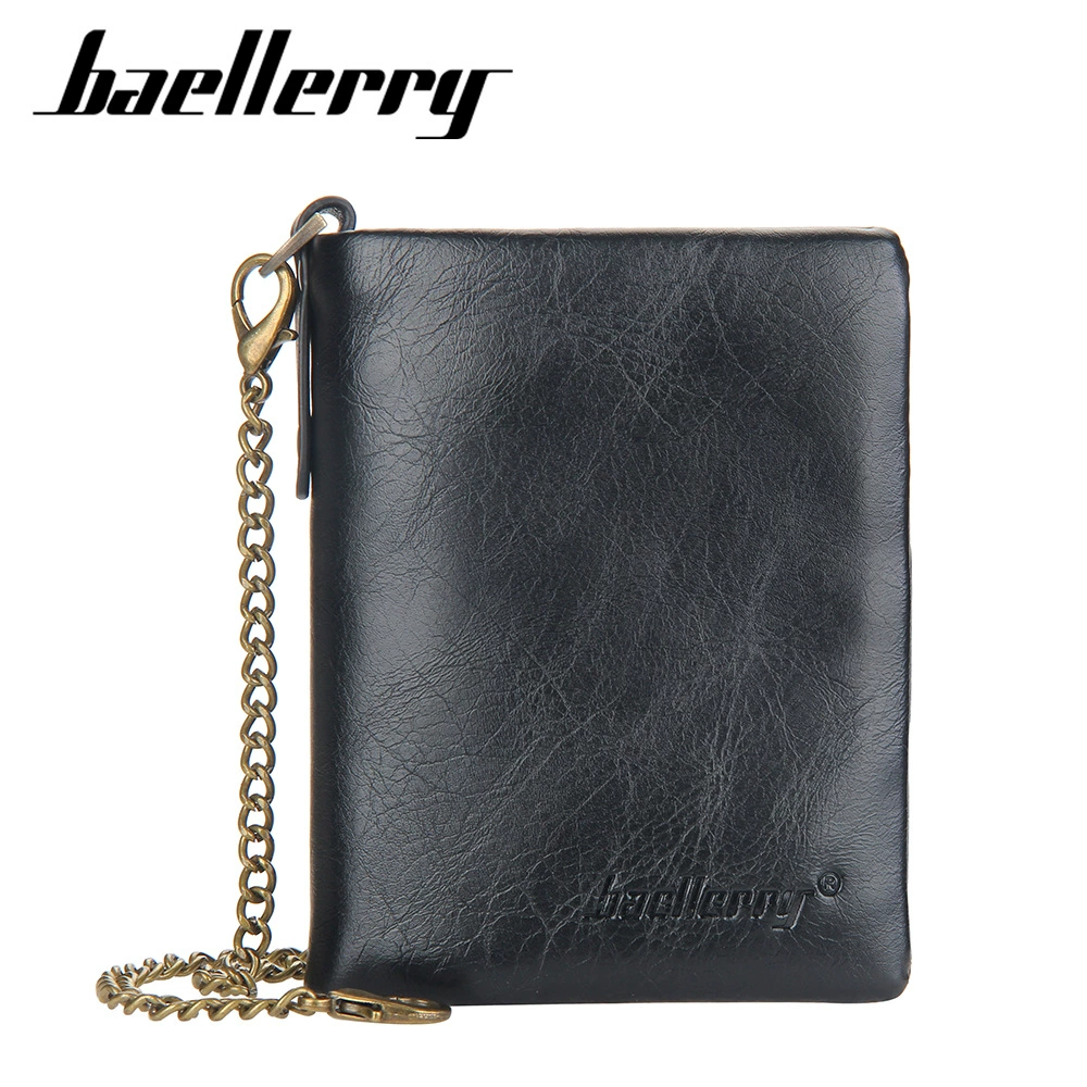 Короткий кошелек baellerry, защитная сумка, цепочка с молнией, противоугонный