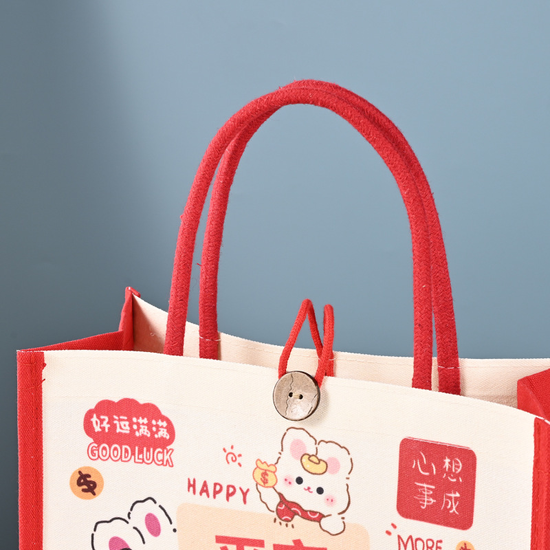 现货麻布袋定制亚麻手提袋印logo升学宴满月酒便携定做麻布伴手礼|undefined