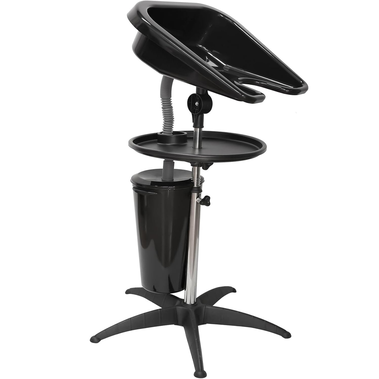 Lavacabezas portátil con soporte móvil para peluquería