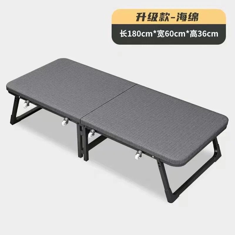 昼休み折りたたみベッドオフィスシングルベッドシンプルな家庭用モバイル介護ベッド賃貸住宅昼寝アーティファクトハードボードベッド|undefined