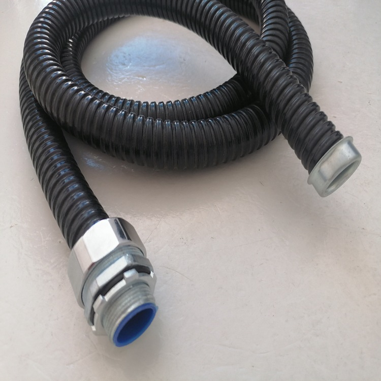 秦皇岛电气线缆保护金属套管供应 FSP型包塑蛇皮管Φ25