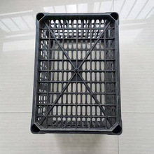 装36斤地瓜黑色塑料筐红薯运输周转筐镂空水果蔬菜胶框周转箱