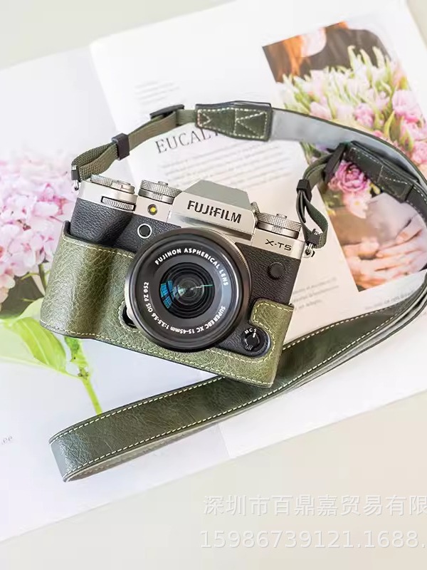 富士フイルム XT5 XT4 レザーケース ベース X-T5 ミラーレスカメラバッグ xt4 保護ケース ハーフセット 撮影バッグ