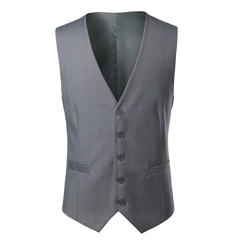 外贸男装经典款6XL大码西服马甲背心商务职业装修身正装礼服英伦