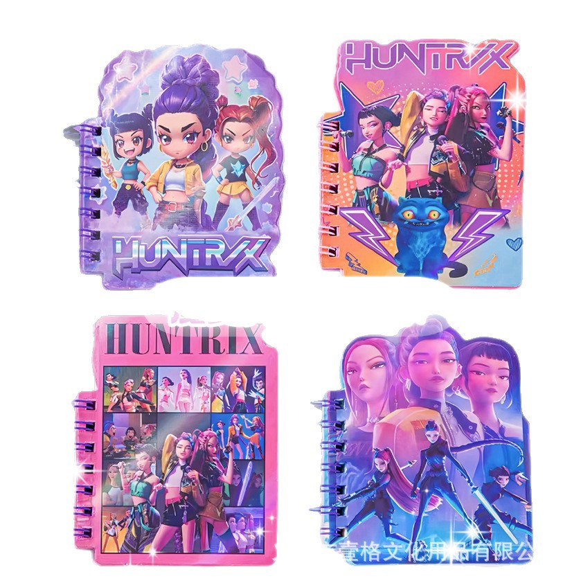 Nuevos productos K-POP Caza de brujas A7 Cuaderno de bobina de forma extraña Cuaderno de bolsillo creativo de estudiantes Cuaderno de notas